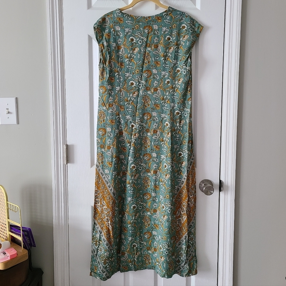 J.Jill Pure Jill Placed Border Maxi Dress - Picture 2 of 3